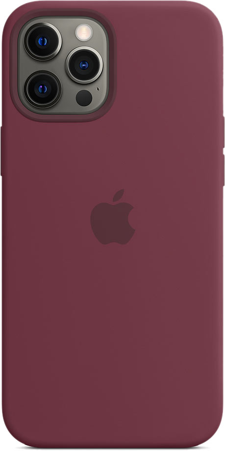 Чехол Silicone Case magsafe качество Lux для iPhone 12 Pro Max сливовый